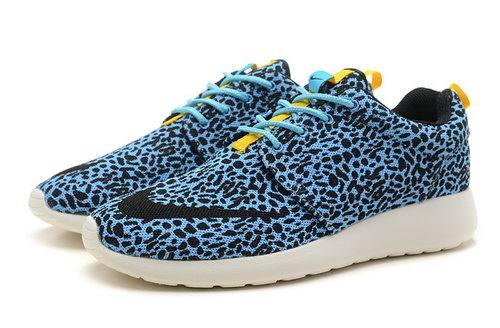 Nike Roshe Run Mens 2013 Blue Leopard Norway